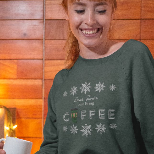 Sudadera Querido Papá Noel, trae café (Subido por el creador)