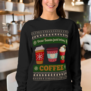 Sudadera Querido Papá Noel, trae café