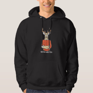 Sudadera Querido Reno Hipster Con Bigote Vintage Libre S