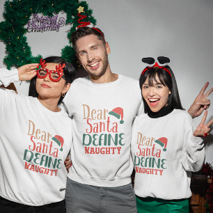 Sudadera Querido Santa define camiseta de Navidad traviesa