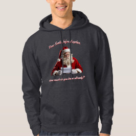 Sudadera Querido Santa. Funny Santa Claus, feriado de Navid