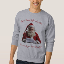Sudadera Querido Santa. Funny Santa Claus, feriado de Navid