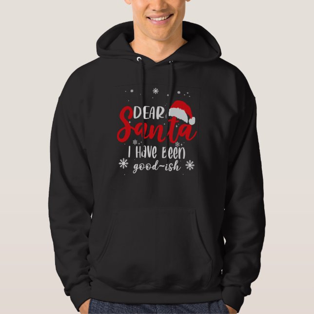 Sudadera Querido Santa, he sido más o menos bueno (Anverso)