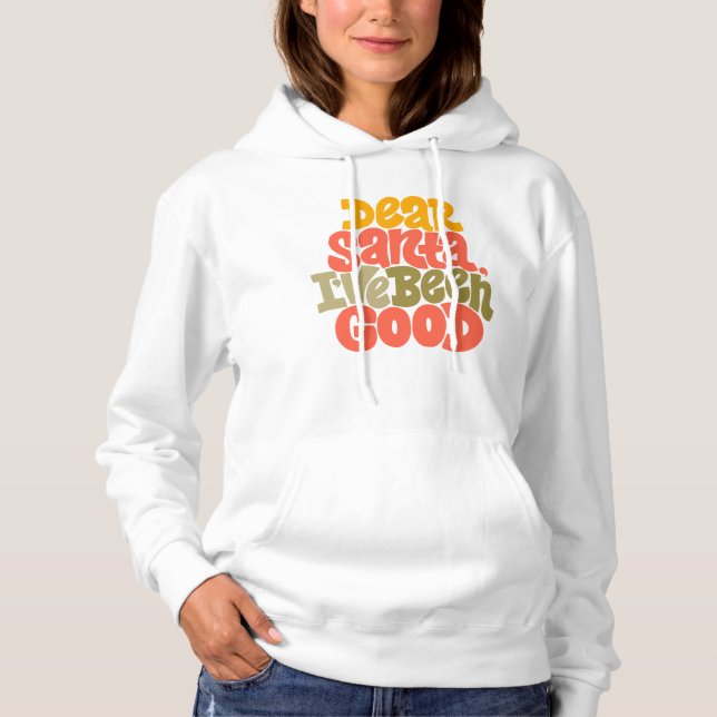 Sudadera Querido Santa, he sido un buen diseño (Anverso)