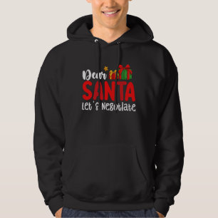 Sudadera Querido Santa Negociemos las Vacaciones de Navidad