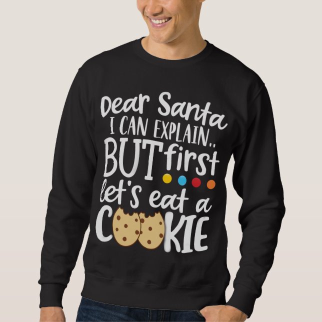 Sudadera Querido Santa, puedo explicarle a los Navidades lo (Anverso)