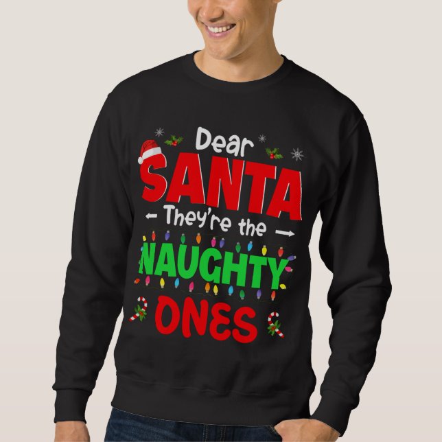 Sudadera Querido Santa, son los Navidades traviesos de Sant (Anverso)