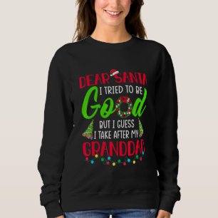 Sudadera Querido Santa trato de ser bueno pero me parezco a
