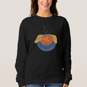 Sudadera Queso a la parrilla de petardos de sopa de tomate