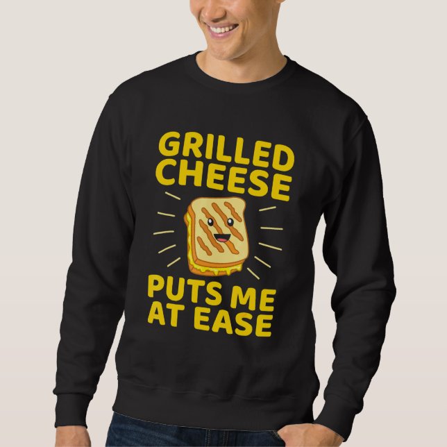 Sudadera Queso A La Parrilla Me Pone En Un Gráfico De Sandw (Anverso)
