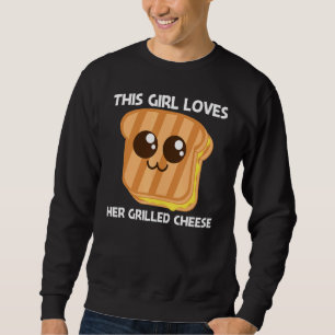 Sudadera Queso A La Parrilla Para Chicas Pan De Tostada 1