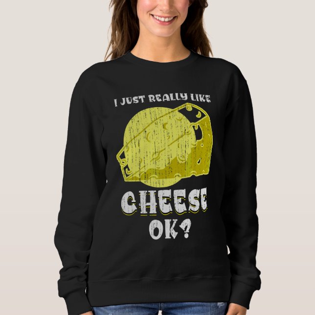 Sudadera Queso Cheddar para Aficionados a la Comida   Queso (Anverso)