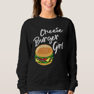 Sudadera Queso Chica de hamburguesa alimentos Ama a las muj