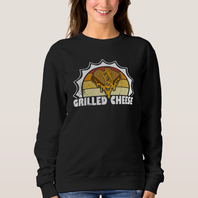 Sudadera Queso Gouda a la Parrilla Comida Rápida Tostada Co (Anverso)
