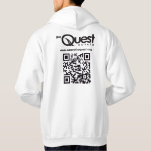 Sudadera Quest con logotipo y código QR