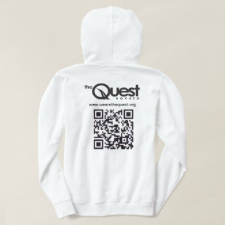 Sudadera Quest con logotipo y código QR