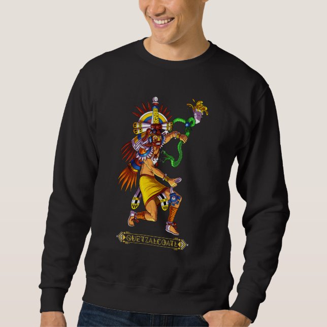 Sudadera Quetzalcoatra Serpiente Azteca Dios Mitología Anti (Anverso)
