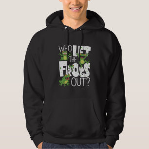Sudadera ¿Quién Dejó Salir a las Ranas? Lindo Amante de Anf