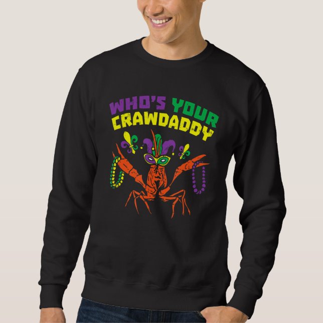 Sudadera ¿Quién es tu cachorro de crujiente pez jester cuen (Anverso)