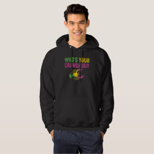 Sudadera ¿Quién es tu marfileño mardi gras crujiente?