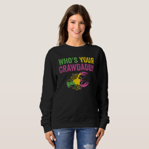 Sudadera ¿Quién es tu marfileño mardi gras crujiente?