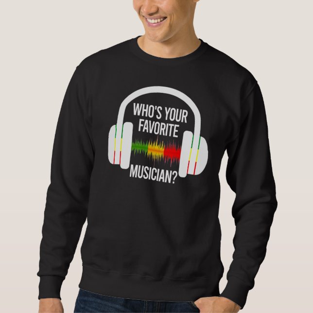 Sudadera Quién es tu micrófono favorito para romper hielo (Anverso)