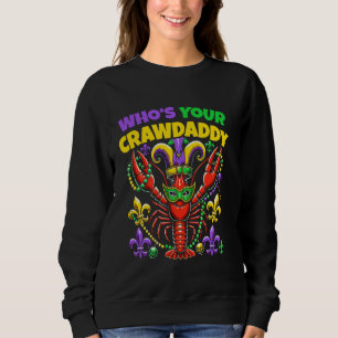 Sudadera ¿Quién es tu regalo de Crawdaddy Crawfish Jester p