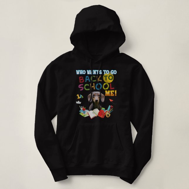 Sudadera ¿Quién Quiere Volver A La Escuela? (Diseño del anverso)