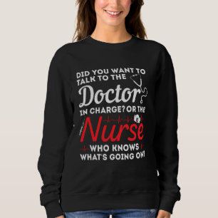 Sudadera ¿Quieres Hablar Con El Médica A Cargo O Con