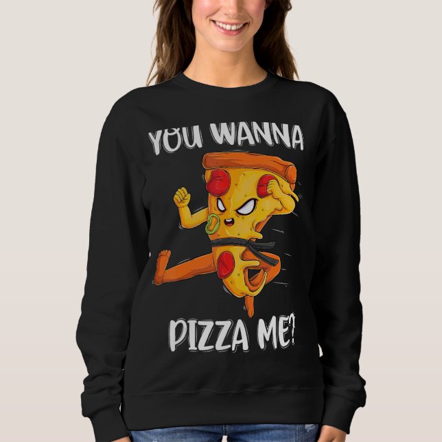 Sudadera Quieres Pizza Me Foods Pizza Hombres Mujeres Niños (Anverso)
