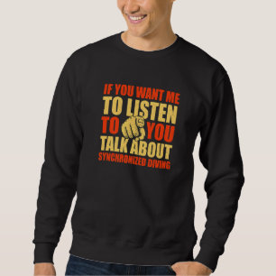 Sudadera Quieres que hable de buceo sincronizado Divi