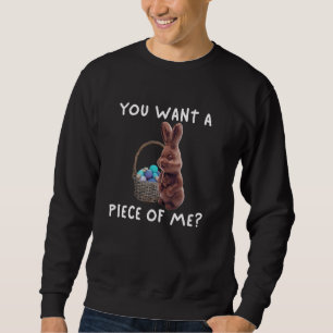Sudadera Quieres un trozo de mi papá gracioso de conejo de 