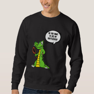 Sudadera ¿Quieres ver a mi cocodrilo de bádminton con volan