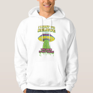 Sudadera Quiero Aliviar - OVNI divertido - Empujar Humor