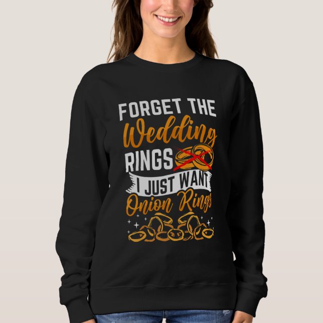 Sudadera Quiero aros de cebolla (Anverso)