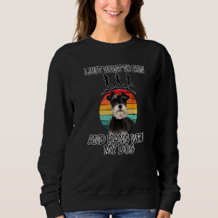Sudadera Quiero Correr y colgar al Schnauzer 2 en miniatura