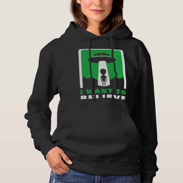 Sudadera Quiero creer 1 (Anverso)