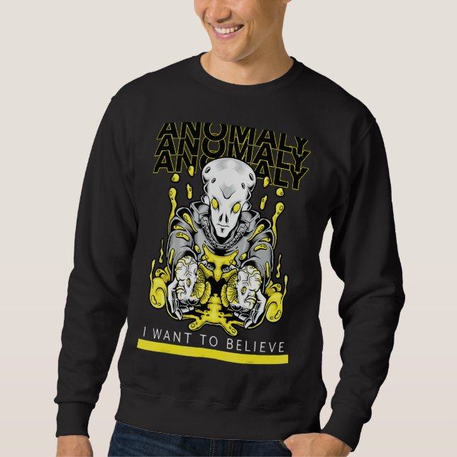 Sudadera Quiero Creer A Anomaly Ufo Alien Hunter World U (Anverso)
