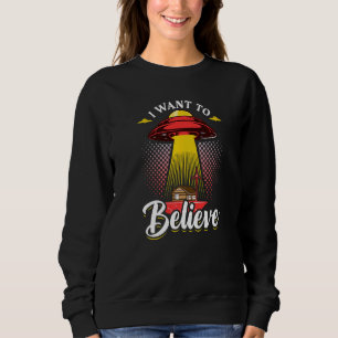 Sudadera Quiero creer que la inteligencia es extraterrestre