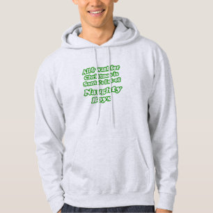 Sudadera Quiero la lista de Santa de muchachos traviesos