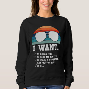 Sudadera Quiero Liberarme Para Montar Mi Bicicleta Todo El