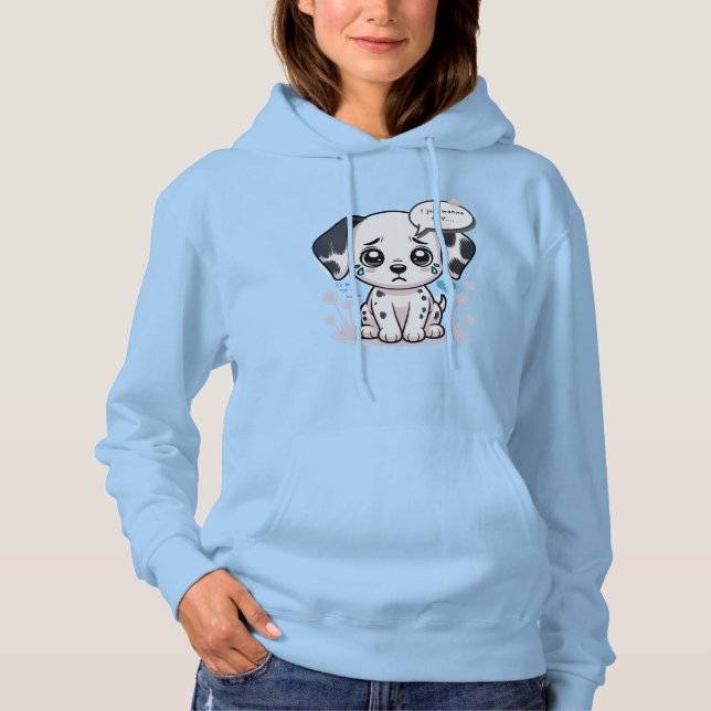 Sudadera Quiero Llorar Dálmata Emocional (Anverso)