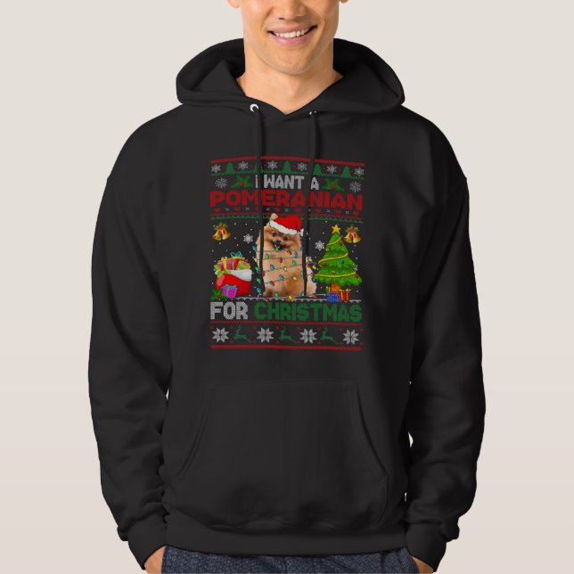 Sudadera quiero navidades panomunitarios, dulces, navidades (Anverso)