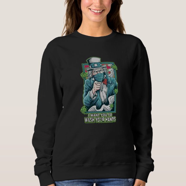 Sudadera quiero que te laves las manos (Anverso)