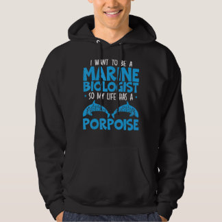 Sudadera Quiero ser biólogo marino, así que mi vida tiene u
