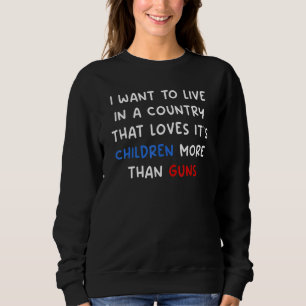Sudadera Quiero vivir en un país que ama a sus hijos