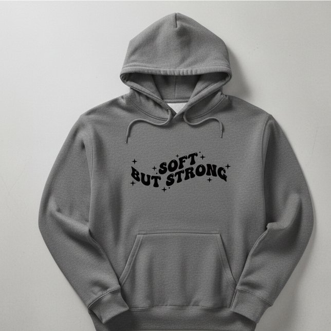 Sudadera Quietly Becoming Bold Retro Typography Design (Subido por el creador)