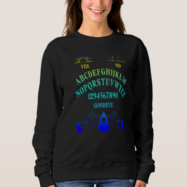 Sudadera Quija Board Wiccan Gothic Witchcr Paranormal Bruja (Anverso)