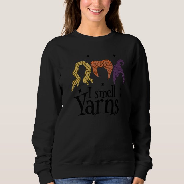 Sudadera Quilting Witch I Smell Yarns  Halloween Yarning Co (Anverso)