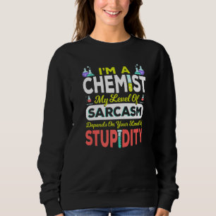 Sudadera Química química ciencia soy química de mi nivel O